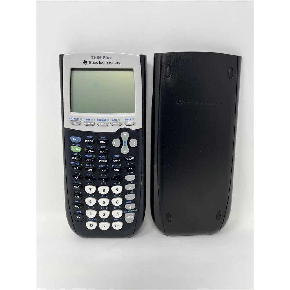 Texas Instruments TI-84 Plus Graphing Calculator w/ Slide Cover - Tested Works